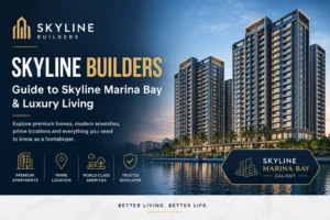 Skyline Builders Marina Bay luxury apartments in Calicut with modern waterfront architecture