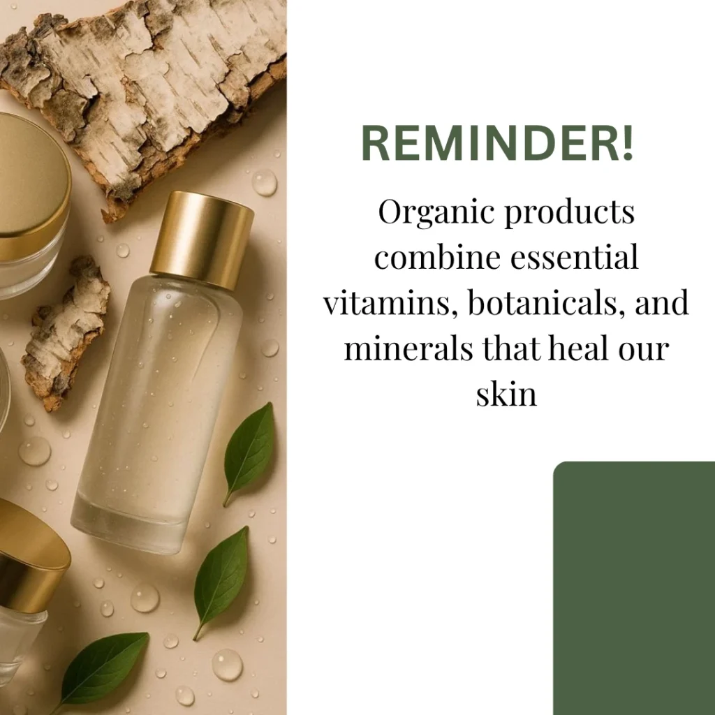 ingredients reminder of organic cosmetics